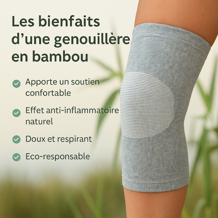 Genouillère en bambou de qualité supérieure