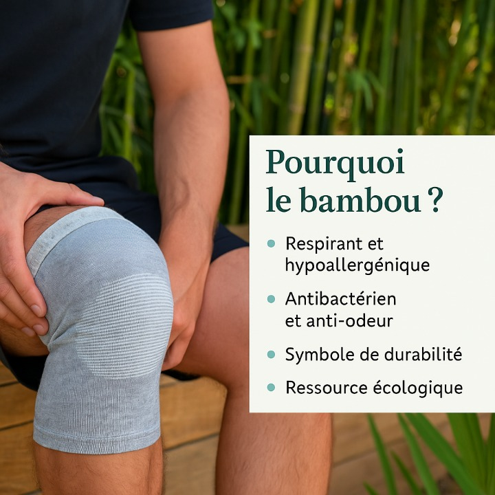 Genouillère en bambou de qualité supérieure